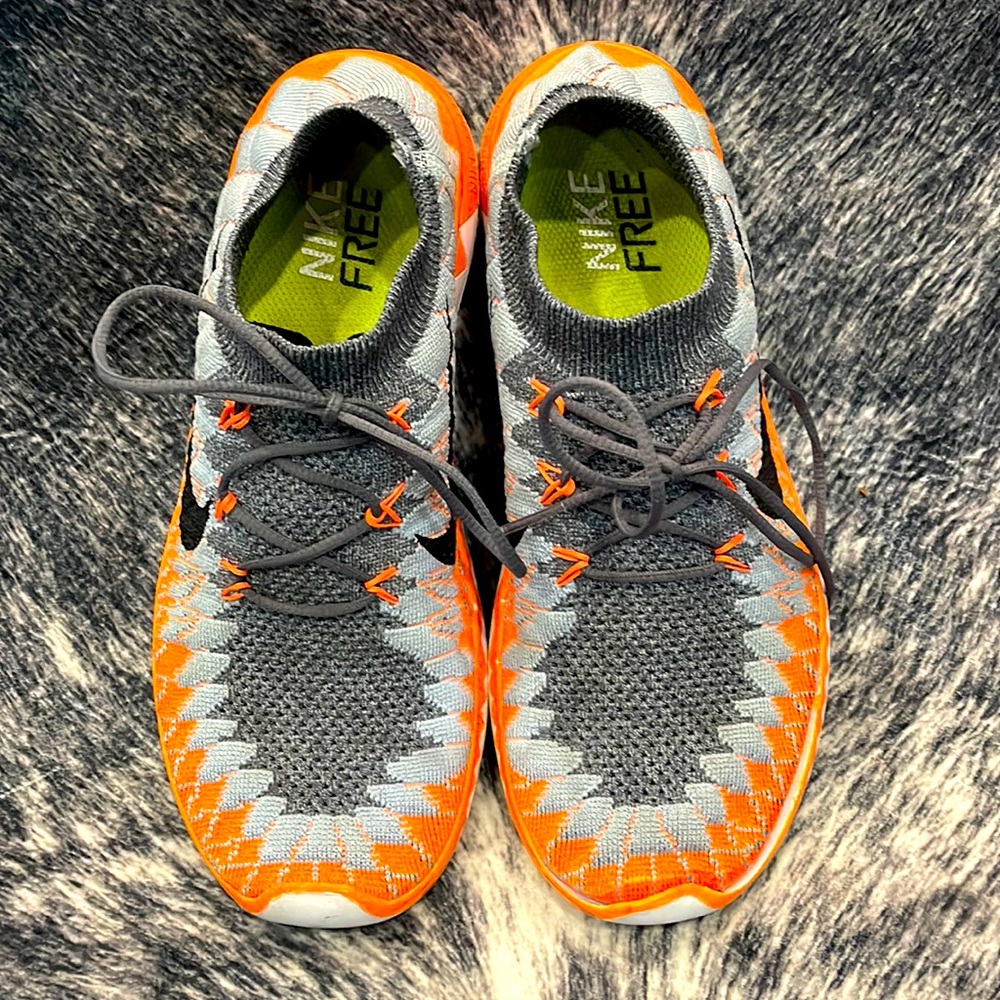 Nike Free 3.0 Slip On Orange and Grey running shoes